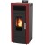 Pilleovn med vandtank / Pilleovn til centralvarme Alfa Plam Commo Bordeaux, 22.5kW