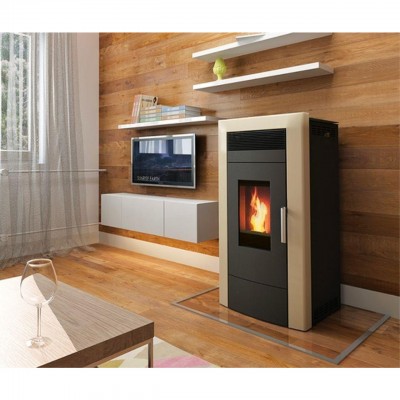 Pilleovn med vandtank / Pilleovn til centralvarme Alfa Plam Commo, 22.5kW - Produktsammenligning