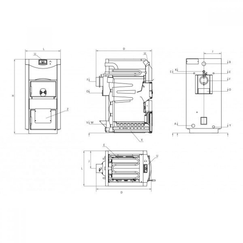 Brændefyr / Brændekedel BURNiT NWB PRIME 90, 90 kW | Brændefyr / Brændekedler |  |