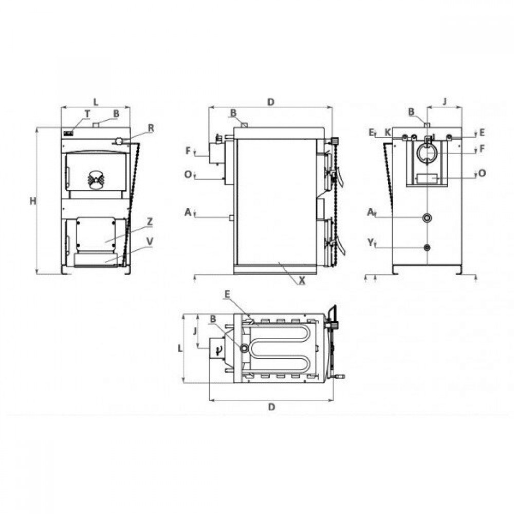 Brændefyr / Brændekedel BURNiT NWB MAX 110, 110 kW | Brændefyr / Brændekedler |  |