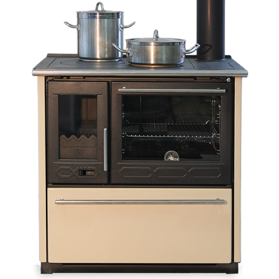Brændekomfur Plamen 850 Glas N, 8kW - Plamen