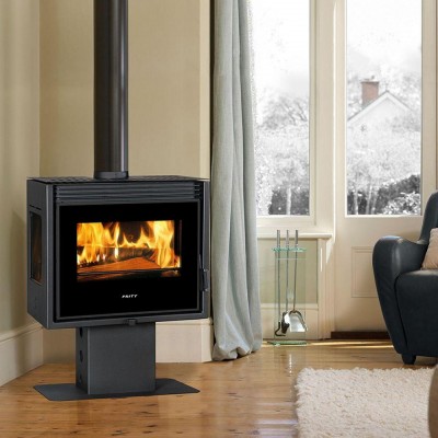 Brændeovn Prity PM3L TV, 13kW - Konvektionsbrændeovne
