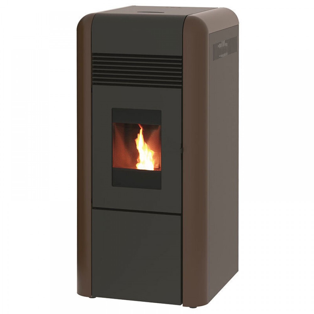 Pilleovn med vandtank / Pilleovn til centralvarme Alfa Plam Dino 27 Brun, 27kW | Pilleovne med vandtank / Pilleovne til centralvarme | Pilleovne |