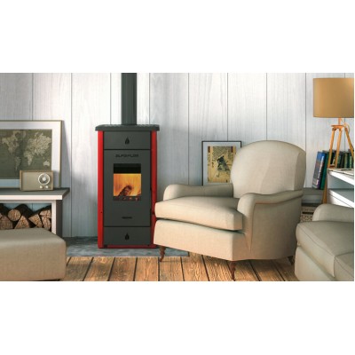 Brændeovn Alfa Plam Elita 3, Rød, 7 kW - Produktsammenligning