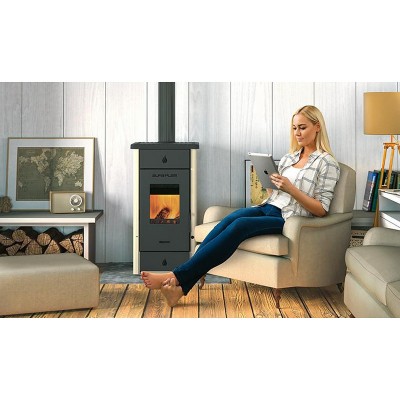 Brændeovn Alfa Plam Elita 3, Elfenben, 7kW - Produktsammenligning