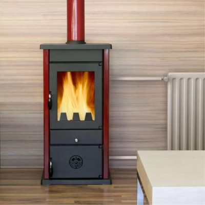Brændeovn med vandtank MBS Thermo Vesta, Rød, 11.2 kW - Produktsammenligning
