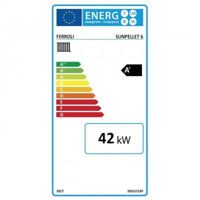 Pillefyr (sæt) Ferroli SUN PELLET 6, 42 KW - Pillefyr (sæt)
