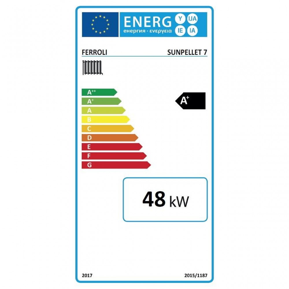 Pillefyr (sæt) Ferroli SUN PELLET 7, 48 KW | Pillefyr (sæt) | Pellets |