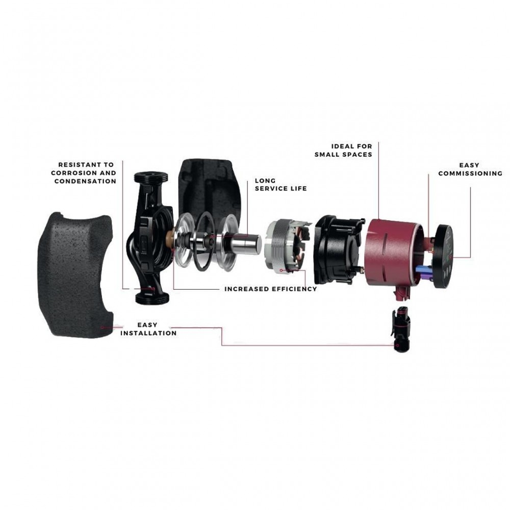 Cirkulationspumpe Grundfos Alpha2, 32-40 180 | Cirkulationspumper og UPS | Centralvarme |