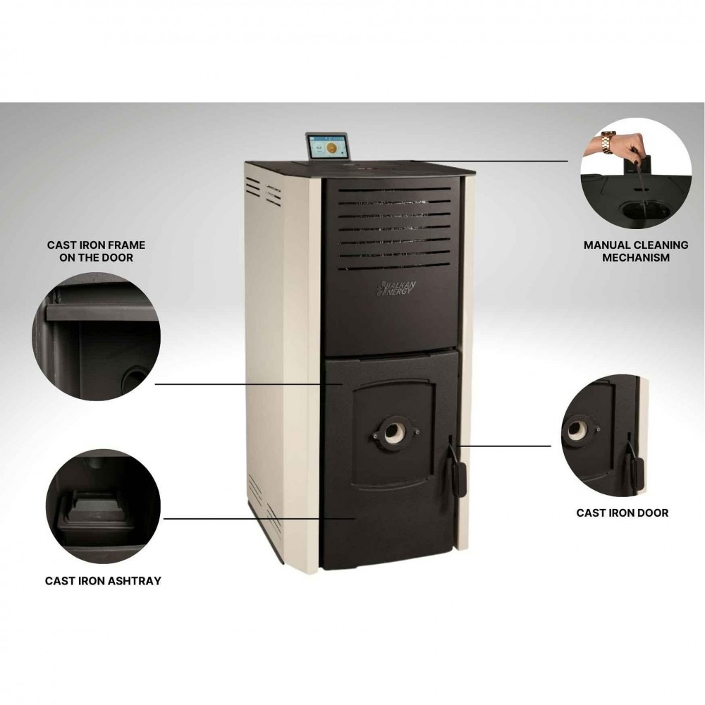 Pillefyr Balkan Energy Aurora B, 30kW | Pillefyr | Pellets |
