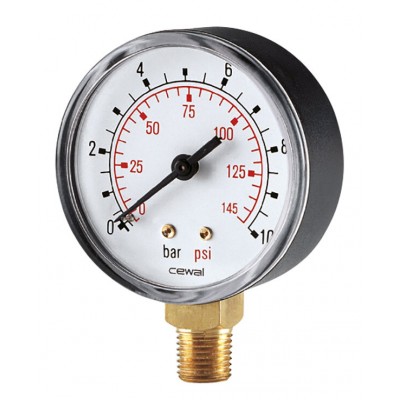 Radial manometer Cewal, Bottom connection - Produktsammenligning