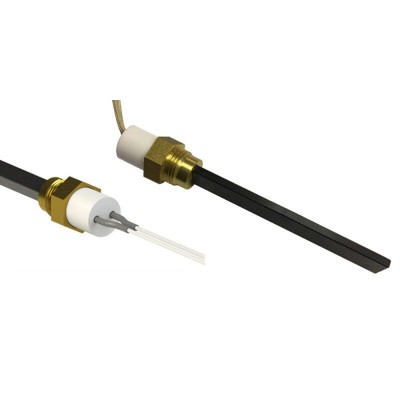 Gløderør / Eltænder til pilleovne Eco Spar, BURNiT, Adler, AMG, Ecoteck og andre, total længde 126 mm, 120W til 24V - Produktsammenligning