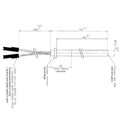 Gløderør / Eltænder til pilleovne Ecoforest m.fl., samlet længde 155mm, 250W - Produktsammenligning