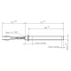 Gløderør / Eltænder til pilleovne, total længde 160mm, 250W | Gløderør til pilleovn | Reservedele til Pilleovn |
