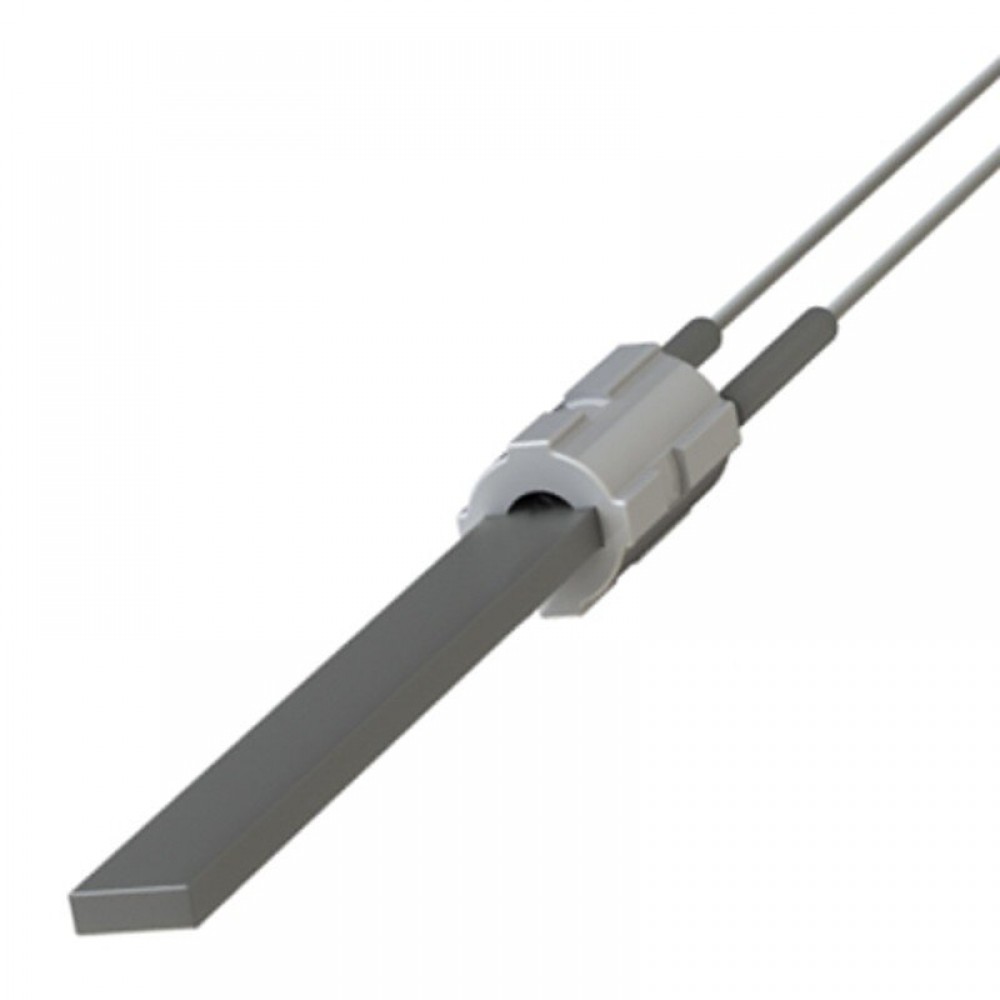 Gløderør / Eltænder med sort kvartskrystal til pilleovne, total længde 122mm, 400W | Gløderør til pilleovn | Reservedele til Pilleovn |