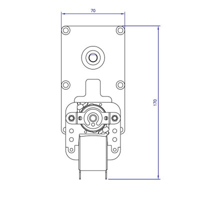 Røggasmotor til pilleovn Mellor FB1285, 3RPM til pilleovn Clam m.fl - Røggasmotor til Pilleovn