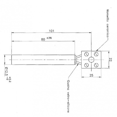 Gløderør / Eltænder til pilleovne Eurofiamma, Arce m.fl., længde 80mm, 250W - Produktsammenligning