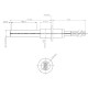 Keramisk gløderør / eltænder til pilleovne, total længde 107mm, 260W | Gløderør til pilleovn | Reservedele til Pilleovn |