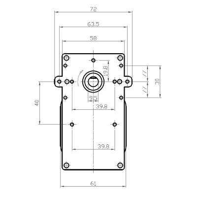 Røggasmotor til pilleovn Kenta K9115068, 2RPM - Røggasmotor til Pilleovn