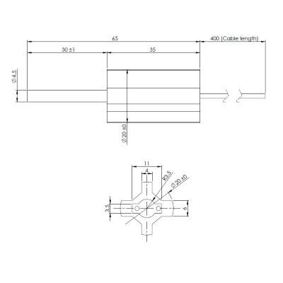 Gløderør / Eltænder til pilleovne Eco Spar, BURNiT, total længde 65 mm, 95W til 24V - Produktsammenligning