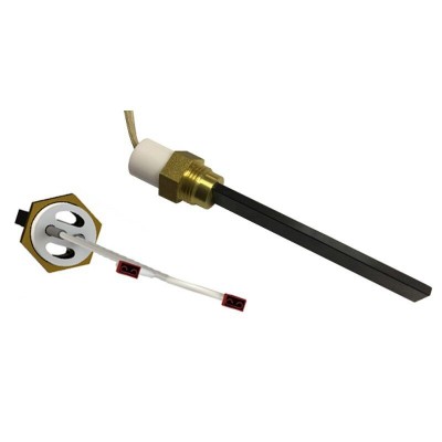 Gløderør / Eltænder til pilleovne Eco Spar, BURNiT, ComfortBilt og andre, total længde 123 mm, 120W til 24V - Produktsammenligning