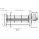 Tangential ventilator med Ø80 mm, Flow 305 m³/h | Ventilatorer og blæsere | Pilleovne dele |