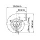 Centrifugalventilator EBM til pilleovne Caminetti Montegrappa, Ecoteck, MCZ m.fl., flow 265 m³/h | Ventilatorer og blæsere | Pilleovne dele |