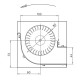 Tangential ventilator Fergas til pilleovne Cadel og andre med Ø80 mm, Flow 305 m³/h | Ventilatorer og blæsere | Pilleovne dele |
