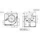 Tangential ventilator med Ø80 mm, Flow 250 m³/h | Ventilatorer og blæsere | Pilleovne dele |