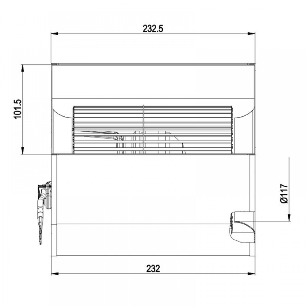 Centrifugalventilator EBM til pilleovne, flow 800 m³/h | Ventilatorer og blæsere | Pilleovne dele |