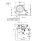 Tangential ventilator med Ø80 mm, Flow 175/195 m³/h | Ventilatorer og blæsere | Pilleovne dele |