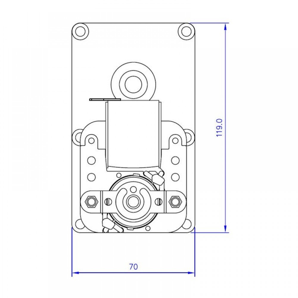 Røggasmotor til pilleovn Mellor FB1255, 4RPM til Eco Spar m.fl | Røggasmotor til Pilleovn | Reservedele til Pilleovn |