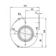 Centrifugalventilator EBM til pilleovne Clam, flow 265 m³/h | Ventilatorer og blæsere | Pilleovne dele |