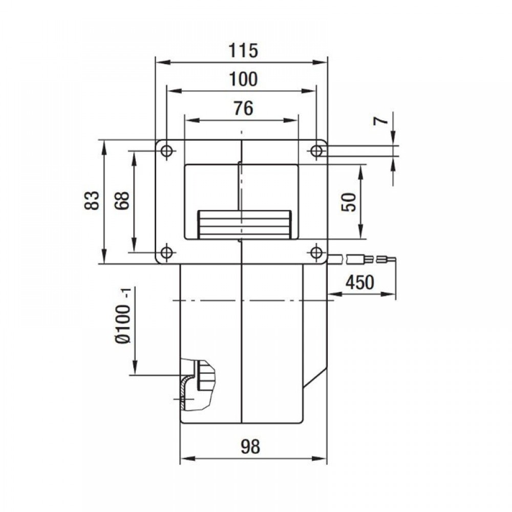 Centrifugalventilator EBM til pilleovne Clam, flow 265 m³/h | Ventilatorer og blæsere | Pilleovne dele |
