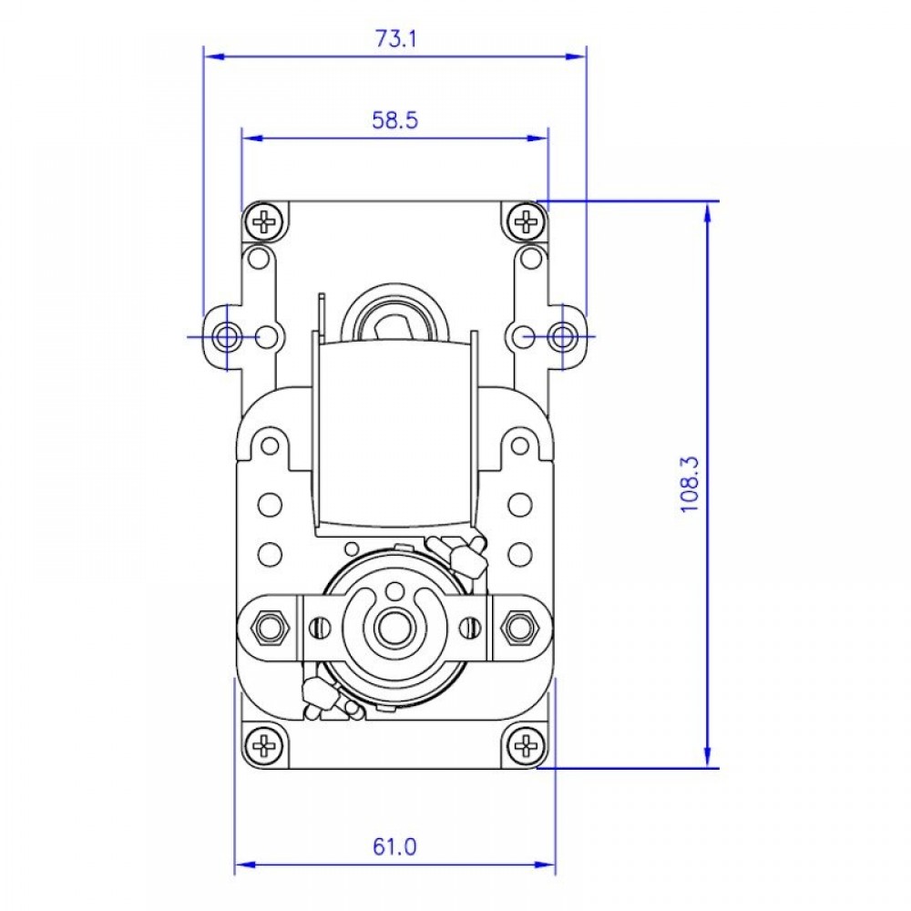 Hulaksel røggasmotor til pilleovn Mellor KB1014, 3RPM til Karmek One, Eurostek m.fl. | Røggasmotor til Pilleovn | Reservedele til Pilleovn |