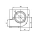 Tangentialblæser til pilleovne med Ø80 mm, Flow 251-302 m³/h | Ventilatorer og blæsere | Pilleovne dele |