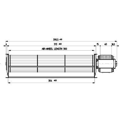 Tangential ventilator Fergas til pilleovne Cadel, Edilkamin og andre med Ø60 mm, Flow 255 m³/h - Produktsammenligning