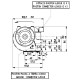 Dobbelt krydsventilator Fergas til pilleovne med Ø 60 mm, flow 155 m³/h | Ventilatorer og blæsere | Pilleovne dele |