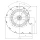 Centrifugalventilator EBM til pilleovne Ecoteck, Edilkamin, Ravelli m.fl., flow 140 m³/h | Ventilatorer og blæsere | Pilleovne dele |