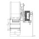 Centrifugalventilator EBM til pilleovne Ecoteck, Edilkamin, Ravelli m.fl., flow 140 m³/h | Ventilatorer og blæsere | Pilleovne dele |