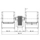 Centrifugalventilator Fergas til pilleovne Eva Calor, Prisma, Sicalor, Ecoforest m.fl., flow 420 m³/h | Ventilatorer og blæsere | Pilleovne dele |