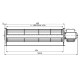 Tangential ventilator Fergas til pilleovne Deville med Ø60 mm, Flow 280 m³/h | Ventilatorer og blæsere | Pilleovne dele |