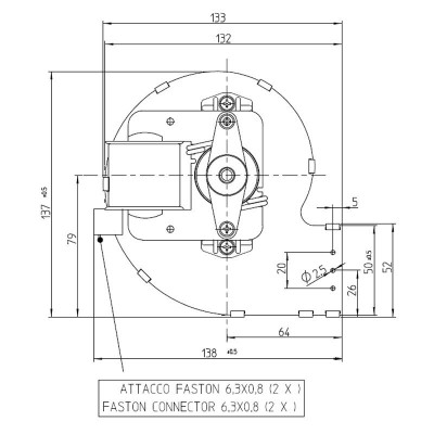 Centrifugalventilator Fergas til pilleovne Ecoforest, Edilkamin, Italiana Camini og andre, flow 258 m³/h - Produktsammenligning