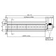 Tangential ventilator med Ø60 mm, Flow 190 m³/h | Ventilatorer og blæsere | Pilleovne dele |