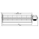Tangential ventilator Fergas til pilleovne med Ø60 mm, Flow 250 m³/h | Ventilatorer og blæsere | Pilleovne dele |