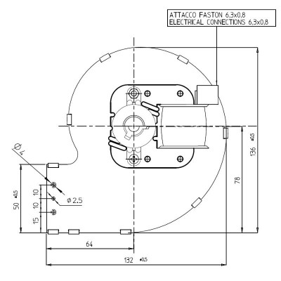 Centrifugalventilator Fergas, flow 121 m³/h - Produktsammenligning