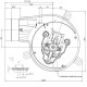 Røgsuger EBM til pilleovne Elite, Equation, Ferroli, Karmek One m.fl., Maksimal luftstrøm 165 m³/h | Ventilatorer og blæsere | Pilleovne dele |