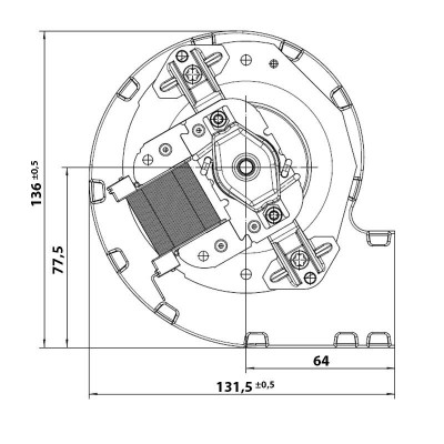 Centrifugalventilator EBM til pilleovne Anselmo Cola, Cadel, Edilkamin, MCZ, La Nordica, Caminetti Montegrappa, Palazzetti, Sicalor og andre, flow 210 m³/h - Produktsammenligning