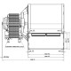 Centrifugalventilator EBM, flow 210 m³/h | Ventilatorer og blæsere | Pilleovne dele |