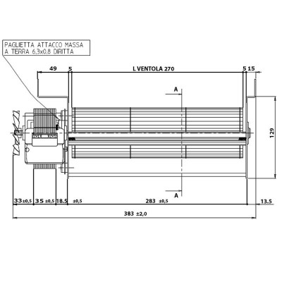 Tangential ventilator Fergas til Edilkamin, Italiana Camini og andre med Ø80 mm, Flow 337 m³/h - Produktsammenligning